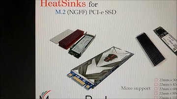 heat sinks spreaders for M.2 NGFF PCIe SSD 2242 2260 2280 22110