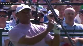 Tiger Woods - The Masters 3rd round 6th hole tee shot