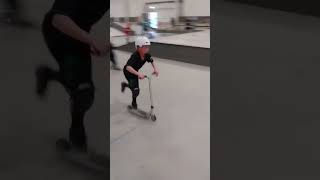 Bri flip one foot #viral #scootering #scooter #scootertricks