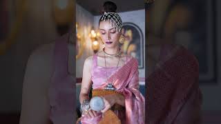 Tissue with Copper Zari Shine Soft Kanjivaram Silk Wedding Saree screenshot 2