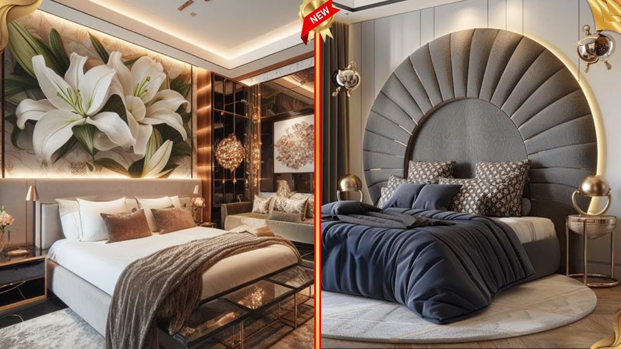 55+ Modern Bedroom Bed Back Wall Design Ideas 2025 | Wall Design Ideas ...