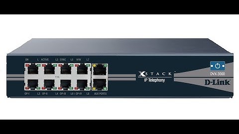 Basic Configuration: D-Link IPPBX