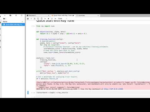 Quick Start Hyperpameter Tunning with Ray Tune