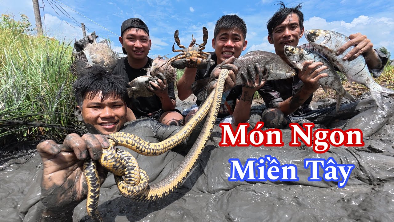  Săn B.ắt Rừng Tràm Về Trà Vinh Trổ Tài Mò Cua B.ắt Cá