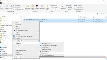 ZIP-komprimierten Ordner erstellen