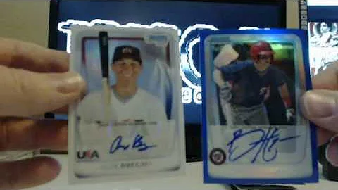 Blue Bryce Harper auto Karnage's 2011 Bowman Chrome Baseball Box Break