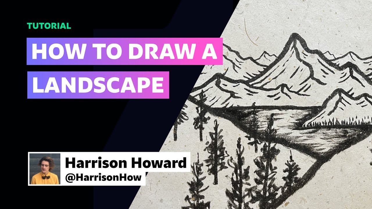 How to Draw Landscapes w/ Harrison Howard |  | DeviantArt Tutorials