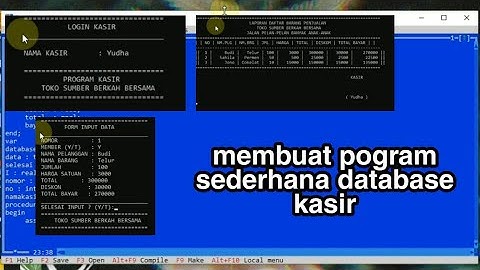 Database - Program sederhana pascal