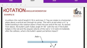 Phys101 - Rotational Dynamics (Angular Momentum: Example 1 part1)