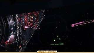 Elite Dangerous - Federal Security flying in a circle