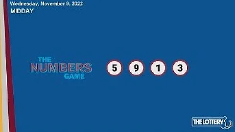 Midday Drawing: Wednesday, November 9, 2022