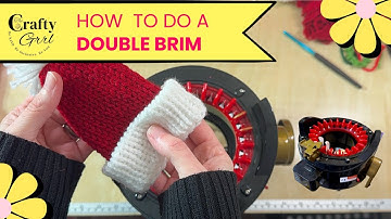 How to make a double brim on a knitting machine #knittingmachine