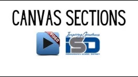 Canvas Sections