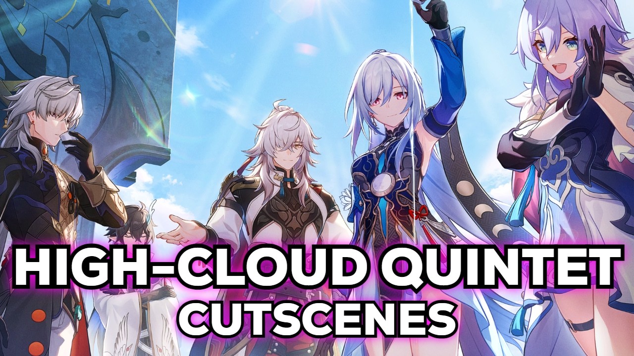 Квинтет Высоких Облаков: Дан Хенг, Блейд, Цзин Юань, Цзинлю — все катсцены | Honkai Star Rail