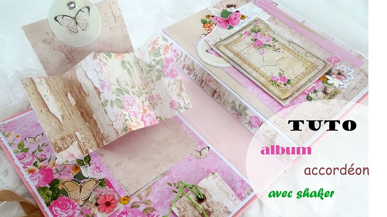 1 Ensemble Album Photo Scrapbooking Pliage En Accordéon, 5