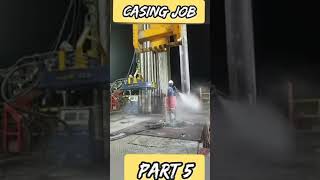 Caaing in Hole | Runining in hole casing Part 5| #shortvideo #oilandgas#drilling #shorts