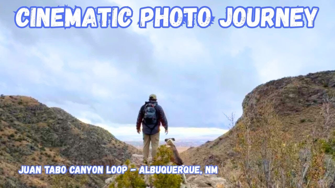 Cinematic Photo Journey 🐾 Juan Tabo Canyon Loop 🌧️ Post-Rain Hike | Epic Sandia Views 🌥