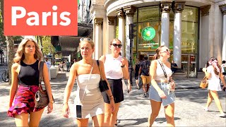 PARIS FRANCE   HDR WALKING IN PARIS, HOTTEST SEPTEMBER EVER 35°C   4K HDR 60 fps