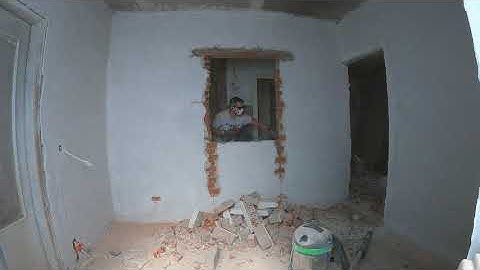 Creating opening for doorway in brick wall (with slab installation)