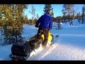 Testing Ski-Doo Tundra four-stroke top speed and maneuverability in Lapland