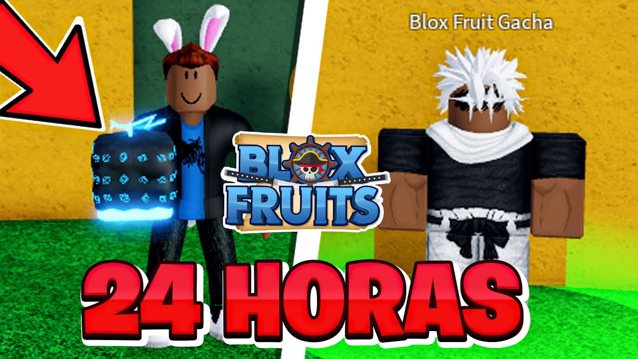 24 HORAS PARA PEGAR TODAS AS FRUTAS DO BLOX FRUITS E COMER! - ROBLOX 