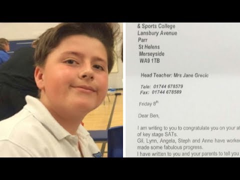 Autistic boy fails school exams – teacher sends him home with powerful letter that goes viral
