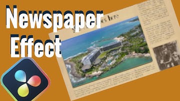 Amazing Vox cinematic News paper effect transition done on davinci resolve and fusion