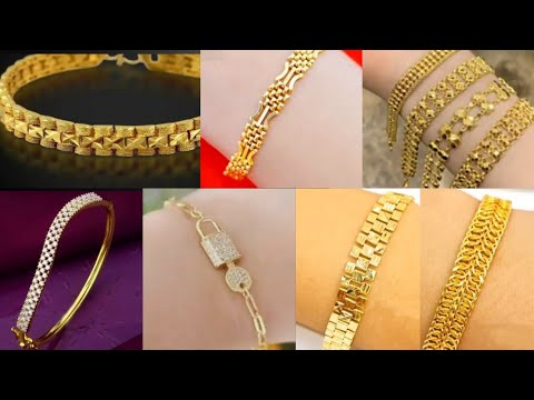 Latest Gold Bracelet design 2023// Gold Bracelet design for woman - YouTube
