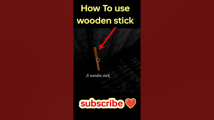 Granny mein Wooden Stick Kaha Lagta hai || How to Use wooden stick in Granny #granny #viral  #shorts