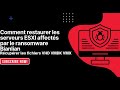 Comment restaurer les serveurs ESXI affectés par le ransomware Bianlian VHD VMDK VMX