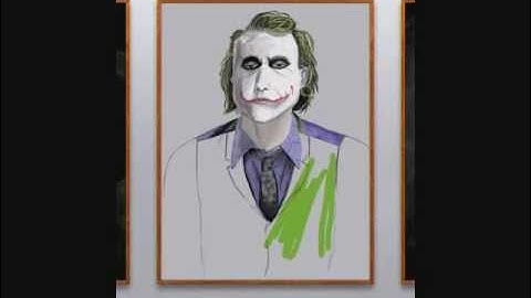 Joker Heath Ledger iPad Painting