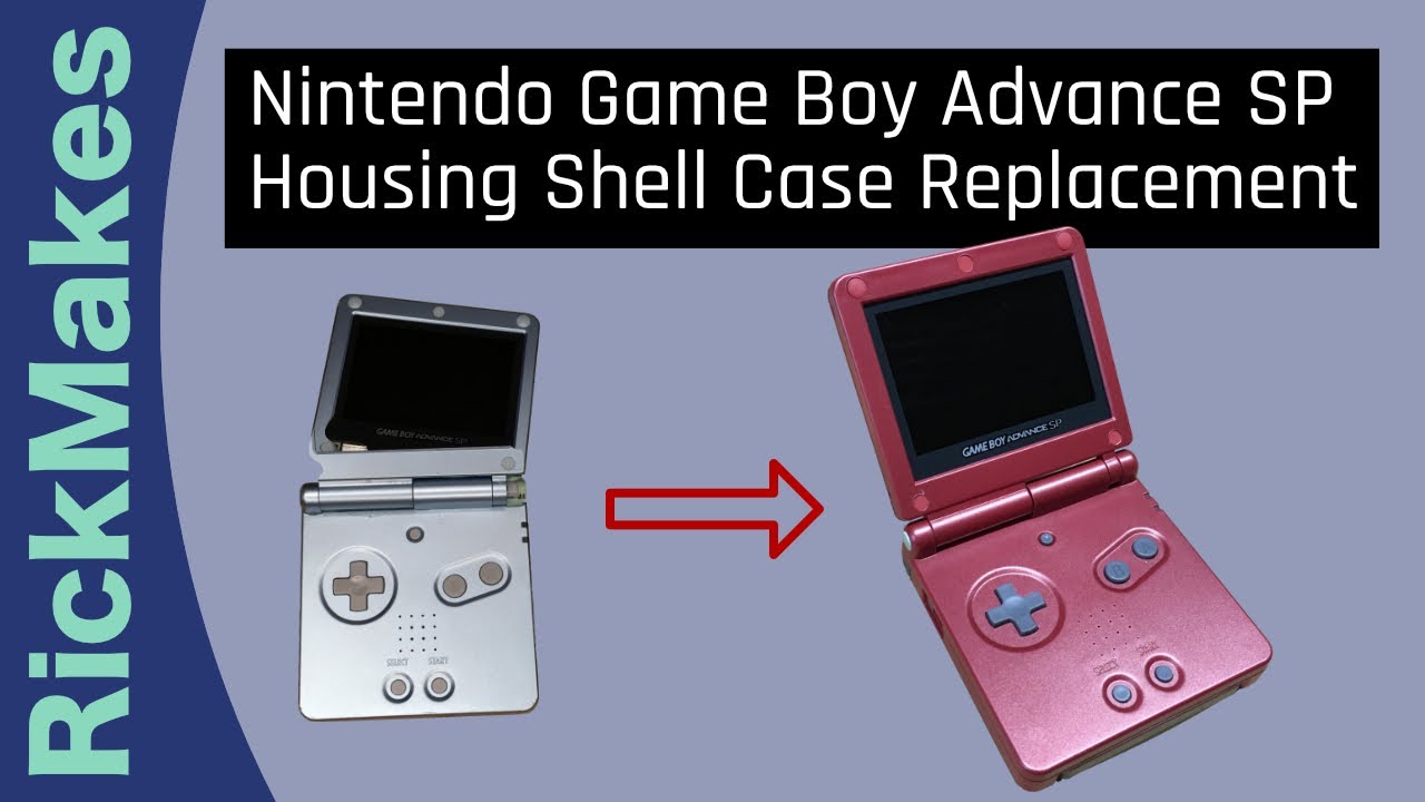 Nintendo Game Boy Advance SP Housing Shell Case Replacement - YouTube