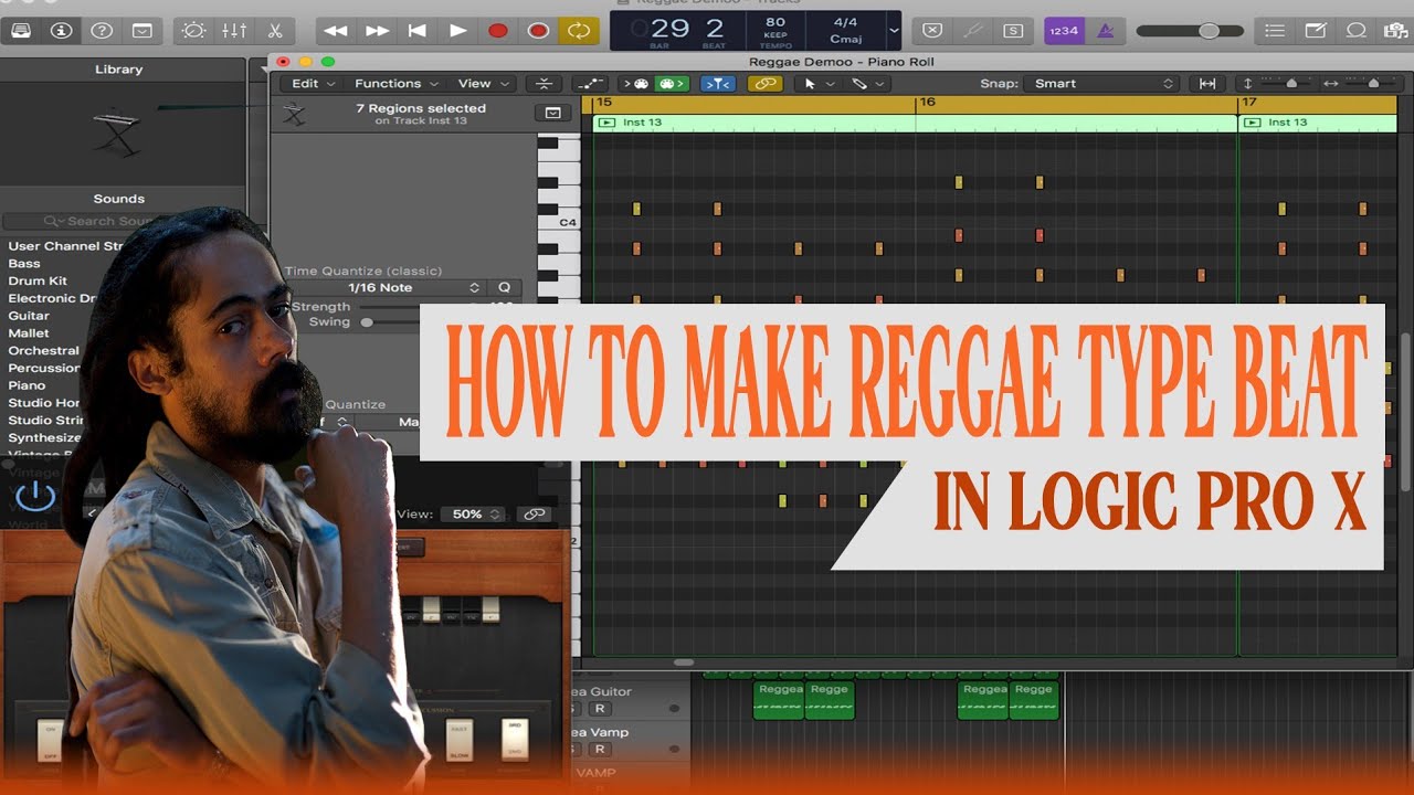 How To Make Reggae Type Beat In Logic Pro X(2022) - YouTube