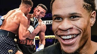 Devin Haney REACTS to Teofimo Lopez BEATING Jamaine Ortiz; DECLARES KING of 140 after LACKLUSTER Win