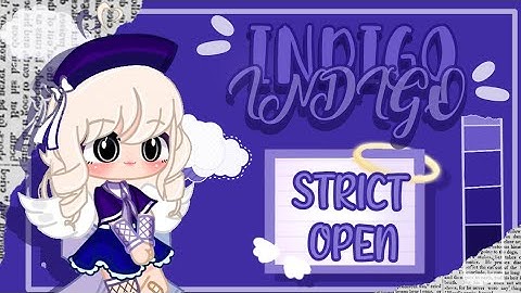 •Indigo• | Strict typography Mep | backups Open