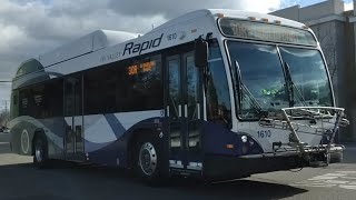 LAVTA/Wheels 2016 Gillig BRT HEV 35' #1610 on Route 30R at Railroad & Maple