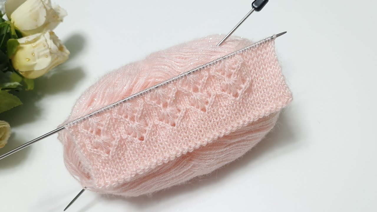 İki şiş kolay ve gösterişli örgü modeli / easy knitting pattern 