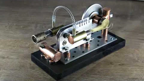 Stirling engine - Hot air engine - Recycled materials