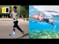 China’s ‘Iron Man’ modifies prosthetic leg to run and swim