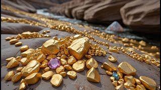 “Incredible Gold \& Gemstone Find – Nature’s Hidden Treasure”