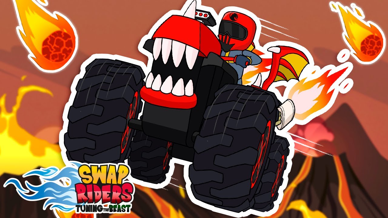 SWAP RIDERS🌋¡EL SUELO ES LAVA!🔥DESTRO CITY DESTROZADA☠️DIBUJOS ANIMADOS EN ESPAÑOL