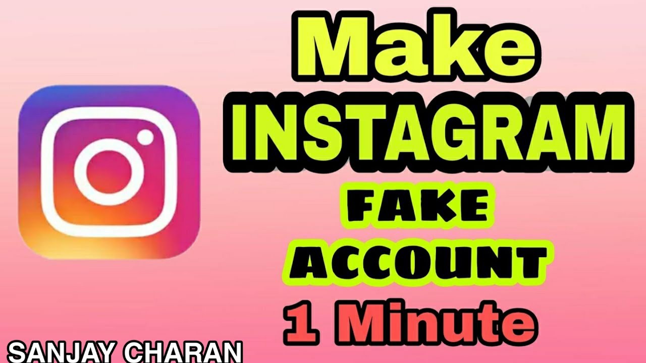Instagram ka fake account banao sirf 2 minutes me | Make fake Instagram