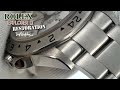 Rolex explorer ii restoration  watch of a biker  laser welding lapping  asmr