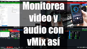 🎥🎤 Monitorea video y audio con vMix antes de lanzarlo al aire