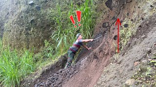 Sandmans Dangerous Stunt Of Collapsing A Rocky Cliff