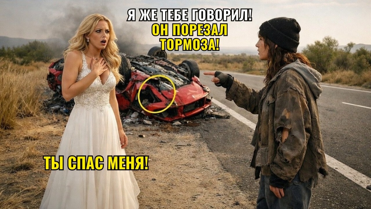 Бездомная женщина СПАСАЕТ миллионерку за секунды до того, как ее авто ОПРОКИНЕТСЯ, и замечает деталь