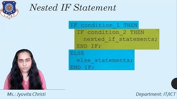 PL SQL  -IF THEN ELSIF and nested IF
