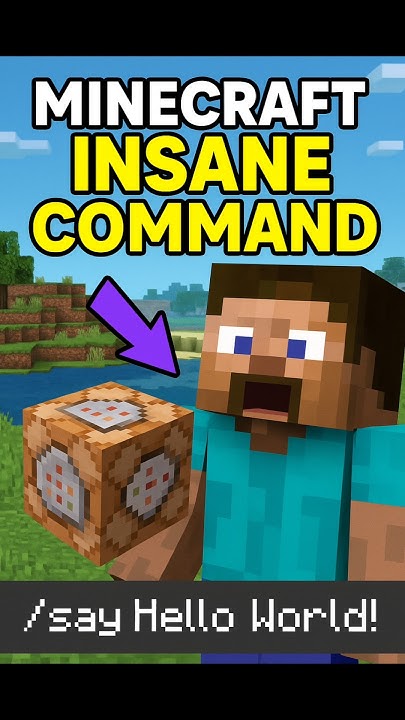 Minecraft INSANE COMMAND #shorts #minecraft #minecrafttrending # ...