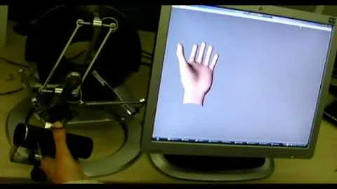 Animating a 3D hand avatar in visual-haptic manipulation