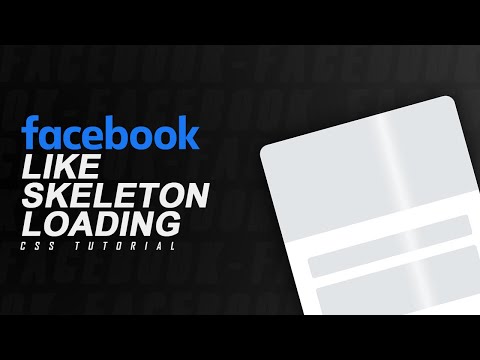 Facebook Like Skeleton Loading Effect | CSS Tutorial | Daft Creation